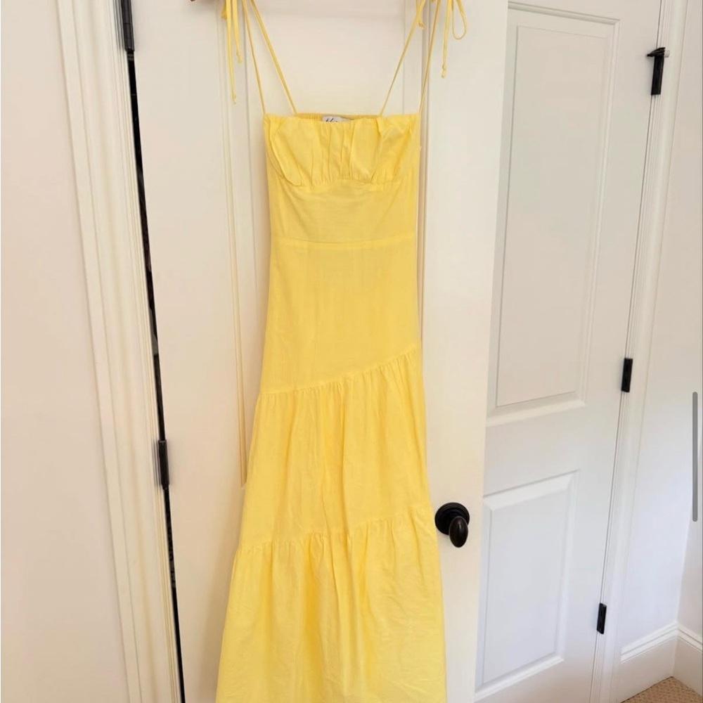 Petal and Pup Yellow Maxi Dress